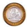 Image 1 : .999 Silver Bill's Casino Lake Tahoe, Nevada $10 Casino Gaming Token Limited Edition