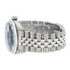 Image 6 : Rolex Men's Stainless Steel Black Roman Datejust 36MM Wristwatch Datejust