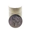 Image 1 : Roll of (20) Brilliant Uncirculated 1923 $1 Peace Silver Dollar Coins