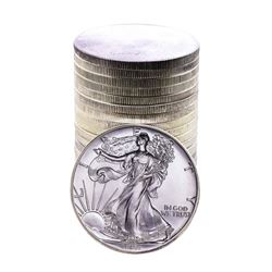 Roll of (20) Brilliant Uncirculated 1992 $1 American Silver Eagle Coins