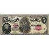 Image 1 : 1907 $5 Woodchopper Legal Tender Note