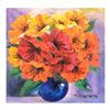 Image 1 : Yana Korobov "Vase Of Flowers" Original Acrylic On Canvas
