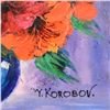 Image 2 : Yana Korobov "Vase Of Flowers" Original Acrylic On Canvas