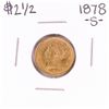 Image 1 : 1878-S $2 1/2 Liberty Head Quarter Eagle Gold Coin