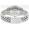Image 7 : Rolex Men's Stainless Steel Gray Diamond & Ruby Datejust Wristwatch