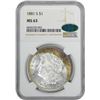 Image 2 : 1881-S $1 Morgan Silver Dollar Coin NGC MS63 CAC Amazing Toning