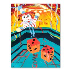 Paul Blaine Henrie (1932-1999) "7 Come 11" Original Oil On Canvas