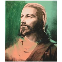 "Ringo" Daniel Funes "Jesus" Original Mixed Media On Canvas (Warhol Protégé)