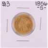 Image 1 : 1856-S $3 Indian Princess Head Gold Coin