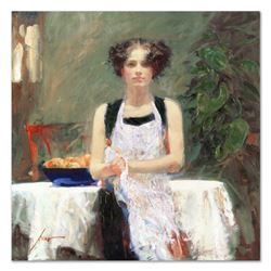 Pino (1939-2010) "Ester" Limited Edition Giclee on Canvas