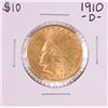 Image 1 : 1910-D $10 Indian Head Eagle Gold Coin