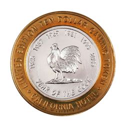 .999 Fine Silver Sam Boyd's California $10 Casino Limited Edition Gaming Token