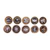 Image 2 : Mixed Lot of (10) .999 Silver Casino $10 Limited Edition Gaming Tokens