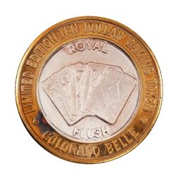 .999 Silver Colorado Belle Laughlin, Nevada $10 Casino Limited Edition Gaming Token