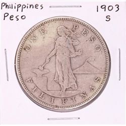 1903-S Philippines Peso Silver Coin