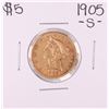 Image 1 : 1905-S $5 Liberty Head Half Eagle Gold Coin