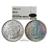 Image 1 : 1884-O $1 Morgan Silver Dollar Coin NGC MS62 CAC Amazing Toning