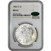 Image 2 : 1884-O $1 Morgan Silver Dollar Coin NGC MS62 CAC Amazing Toning