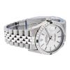 Image 3 : Rolex Men's Stainless Steel Silver Index Diamond 36MM Datejust Wristwatch