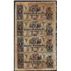 Image 1 : Uncut Sheet of (4) 1800's $5 Canal & Banking Co. New Orleans, Louisiana Obsolete Notes