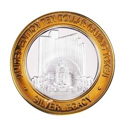 .999 Silver Silver Legacy Reno, Nevada $10 Casino Limited Edition Gaming Token