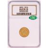 Image 1 : 1850 $2 1/2 Liberty Head Quarter Eagle Gold Coin NGC MS60 CAC Bass Collection