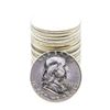 Image 1 : Roll of (20) Brilliant Uncirculated 1953 Franklin Half Dollar Coins