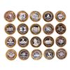 Image 1 : Mixed Lot of (20) .999 Silver Casino $10 Limited Edition Gaming Tokens