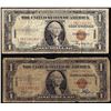 Image 1 : Lot of (2) 1935A $1 Hawaii Silver Certificate WWII Emergency Notes