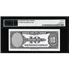 Image 2 : 1929 10 Unit American Bank Note Co. "Test Note" PMG Gem Uncirculated 66EPQ