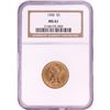 Image 1 : 1900 $5 Liberty Head Half Eagle Gold Coin NGC MS61