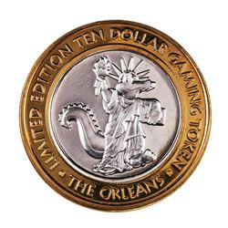 .999 Fine Silver The Orleans Las Vegas, Nevada $10 Limited Edition Gaming Token