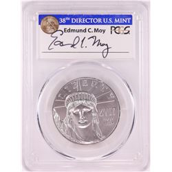 2017 $100 American Platinum Eagle Coin PCGS MS70 Edmund Moy Signature First Strike