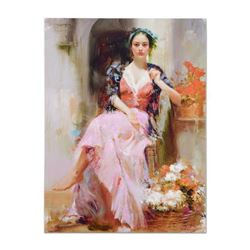 Pino (1939-2010) "Country Girl" Limited Edition Giclee on Canvas