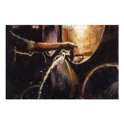 Fabian Perez "Controlando La Botega" Limited Edition Giclee On Canvas