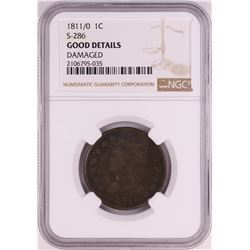 1811/0 Classic Head S-286 Large Cent Coin NGC Good Details