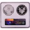 Image 2 : 2007 $1 American Silver Eagle Coin Set NGC MS69/PF69 Ultra Cameo