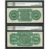 Image 2 : Low Serial Set 1872 $20 & $50 South Carolina Obsolete Notes PMG Superb Gem Unc. 67EPQ