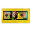 Image 1 : Steve Kaufman "One Hundred Dollar New Ben Bill" Limited Edition Mixed Media On Canvas
