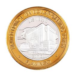 .999 Fine Silver Flamingo Las Vegas, Nevada $10 Limited Edition Gaming Token