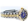 Image 3 : Rolex Ladies Two Tone Blue Vignette Diamond & Sapphire Datejust Wristwatch