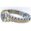 Image 6 : Rolex Ladies Two Tone Blue Vignette Diamond & Sapphire Datejust Wristwatch
