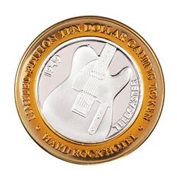 .999 Silver Hard Rock Hotel Las Vegas, Nevada $10 Casino Limited Edition Gaming Token