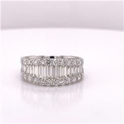 14Kt Gold. 1.84Ct Natural Diamonds Ring