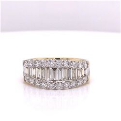 14Kt Gold 1.93Ct Natural Diamonds Ring