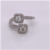 Image 2 : 14Kt Gold. 0.96Ct Natural Diamonds Ring