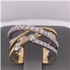 Image 2 : 14Kt Gold. 0.98Ct Natural Diamonds Ring