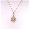 Image 1 : 14Kt Gold. Natural 0.65Ct Diamond Pendant