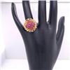 Image 5 : 14Kt Gold. 1.10 Tcw Natural Rubies & Diamond Ring.