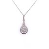 Image 1 : 14Kt Gold. Natural 0.33Ct Diamonds Pendant